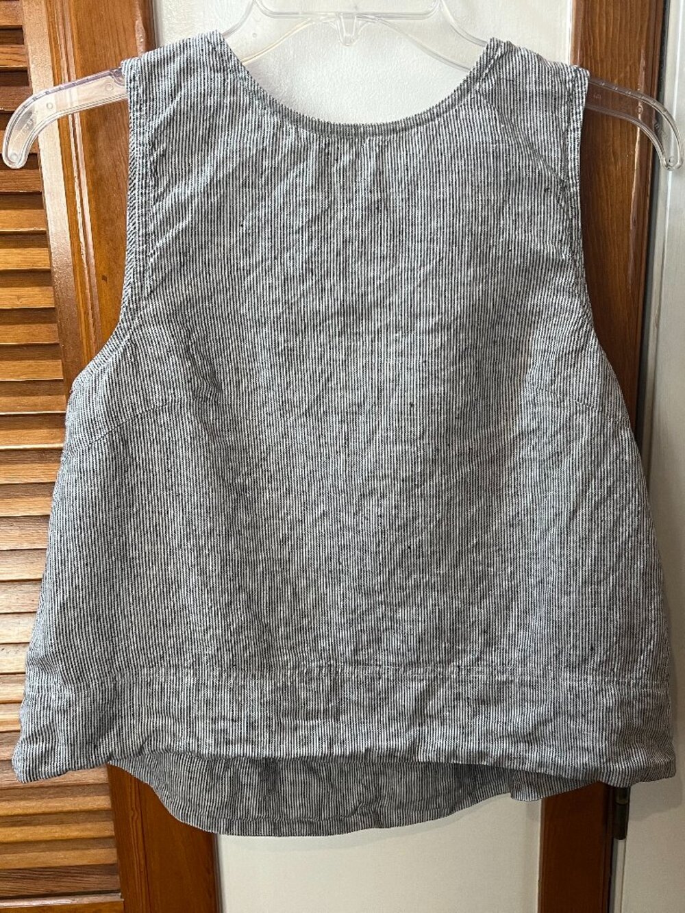 Madewell 100% Linen Shell Top Size M Striped Minimalist Top